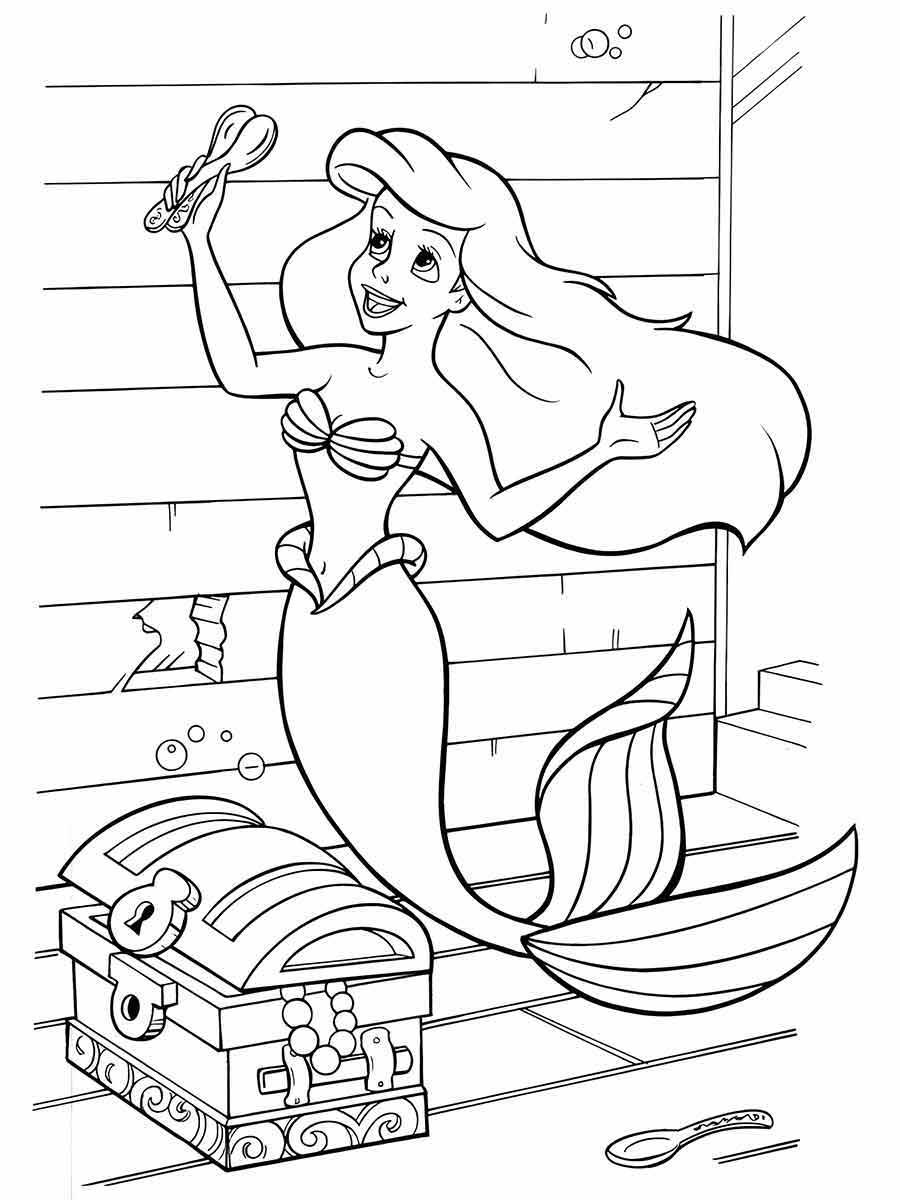 Ariel Coloring Page (43)