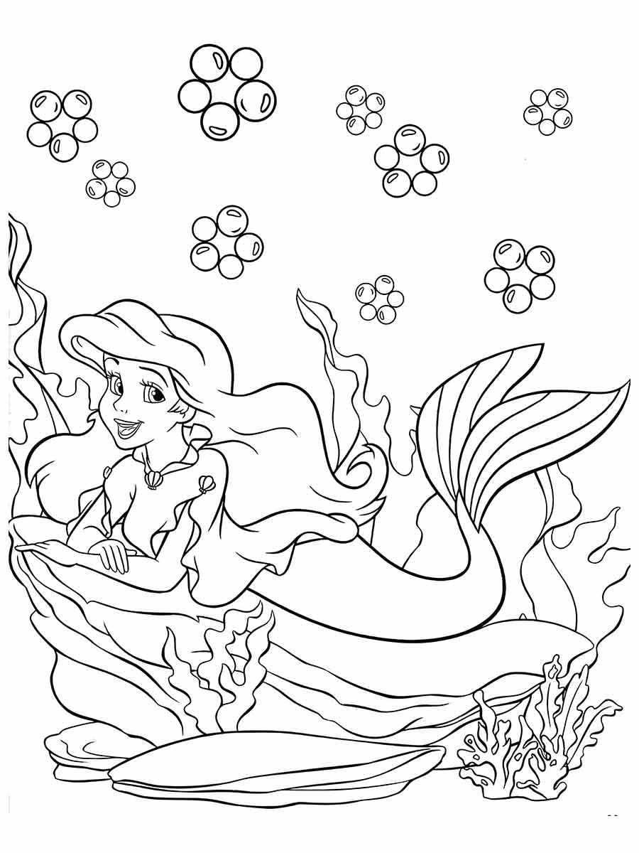 Ariel Coloring Page (44)