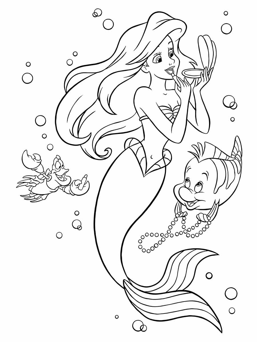 Ariel Coloring Page (46)