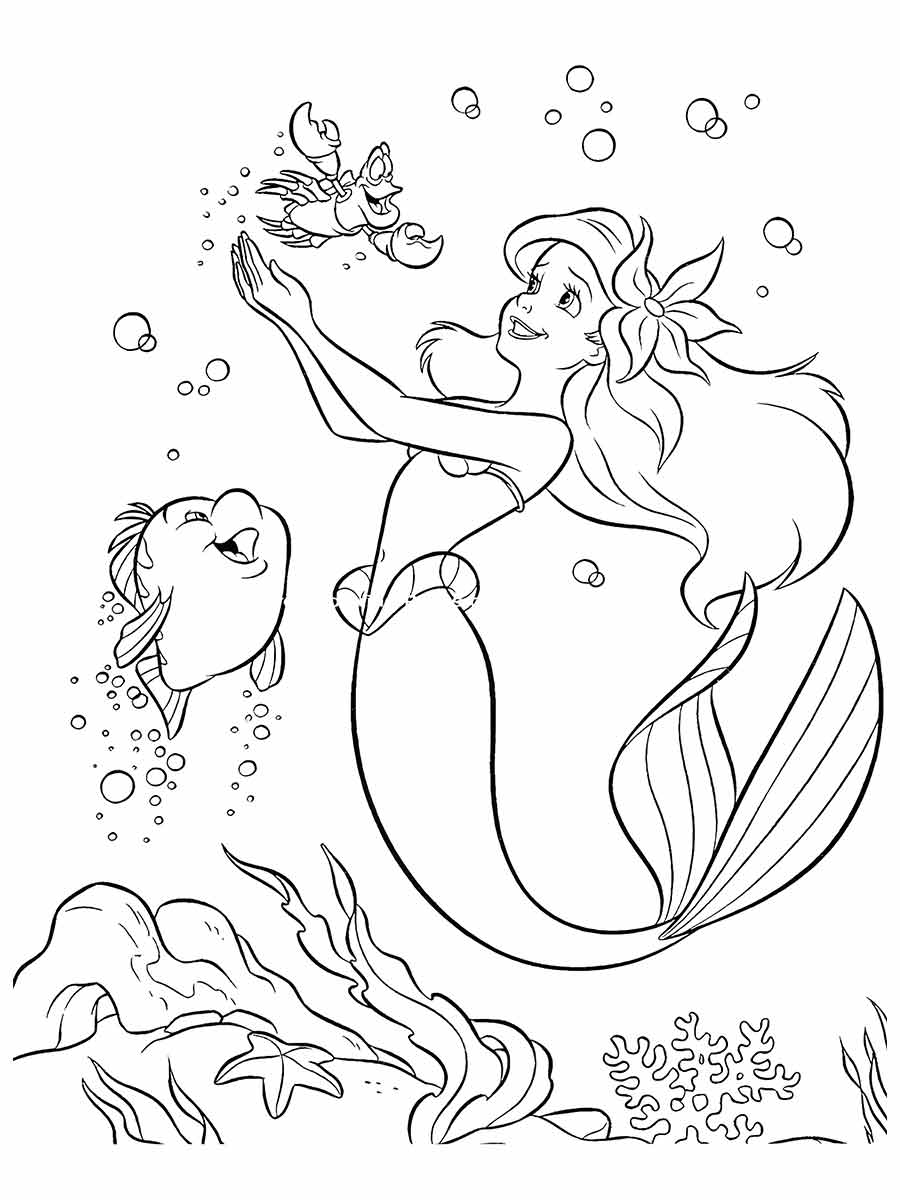 Ariel Coloring Page (47)