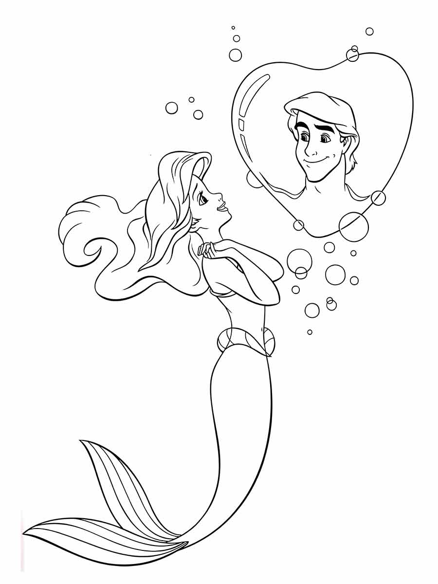 Ariel Coloring Page (5)