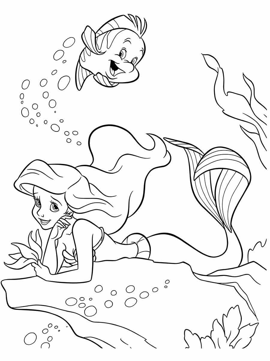 Ariel Coloring Page (50)