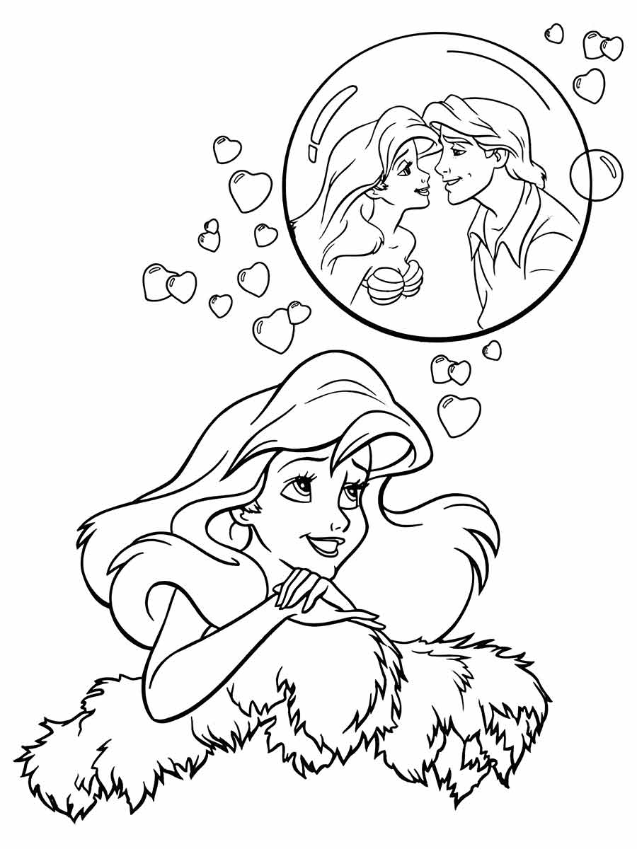 Ariel Coloring Page (52)