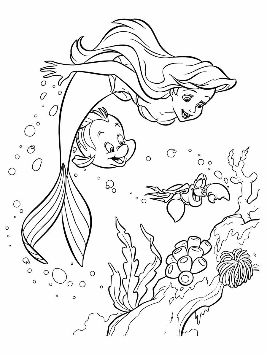 Ariel Coloring Page (53)