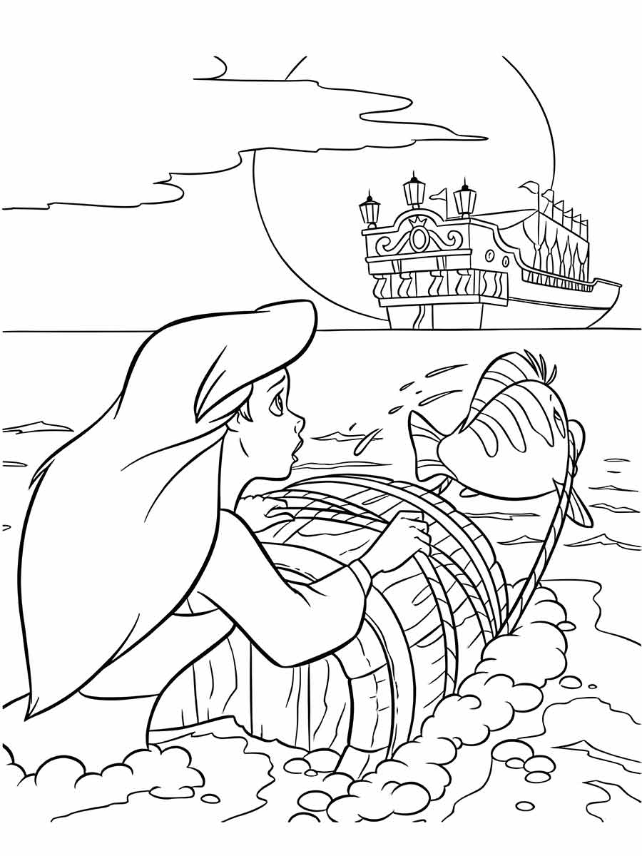 Ariel Coloring Page (55)