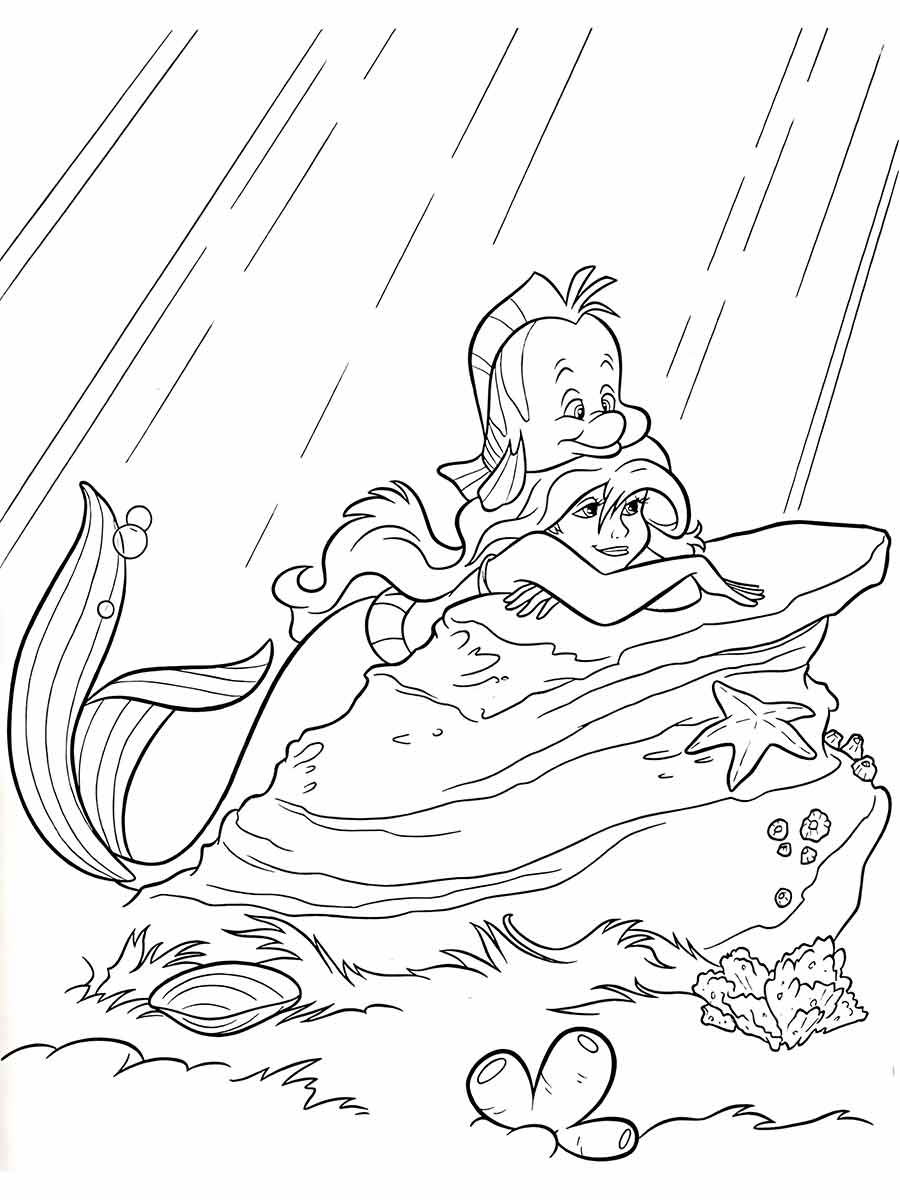 Ariel Coloring Page (59)