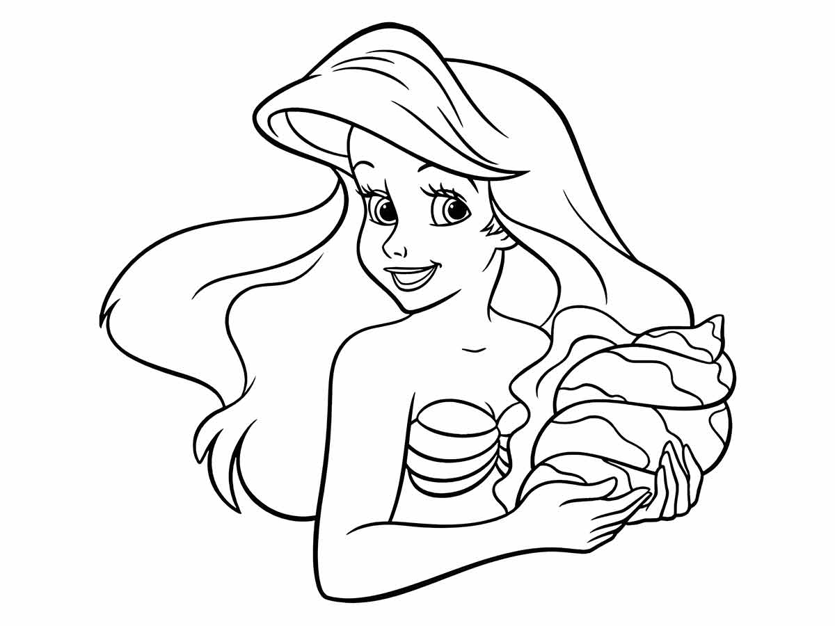 Ariel Coloring Page (6)