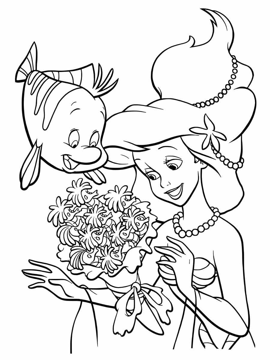 Ariel Coloring Page (60)