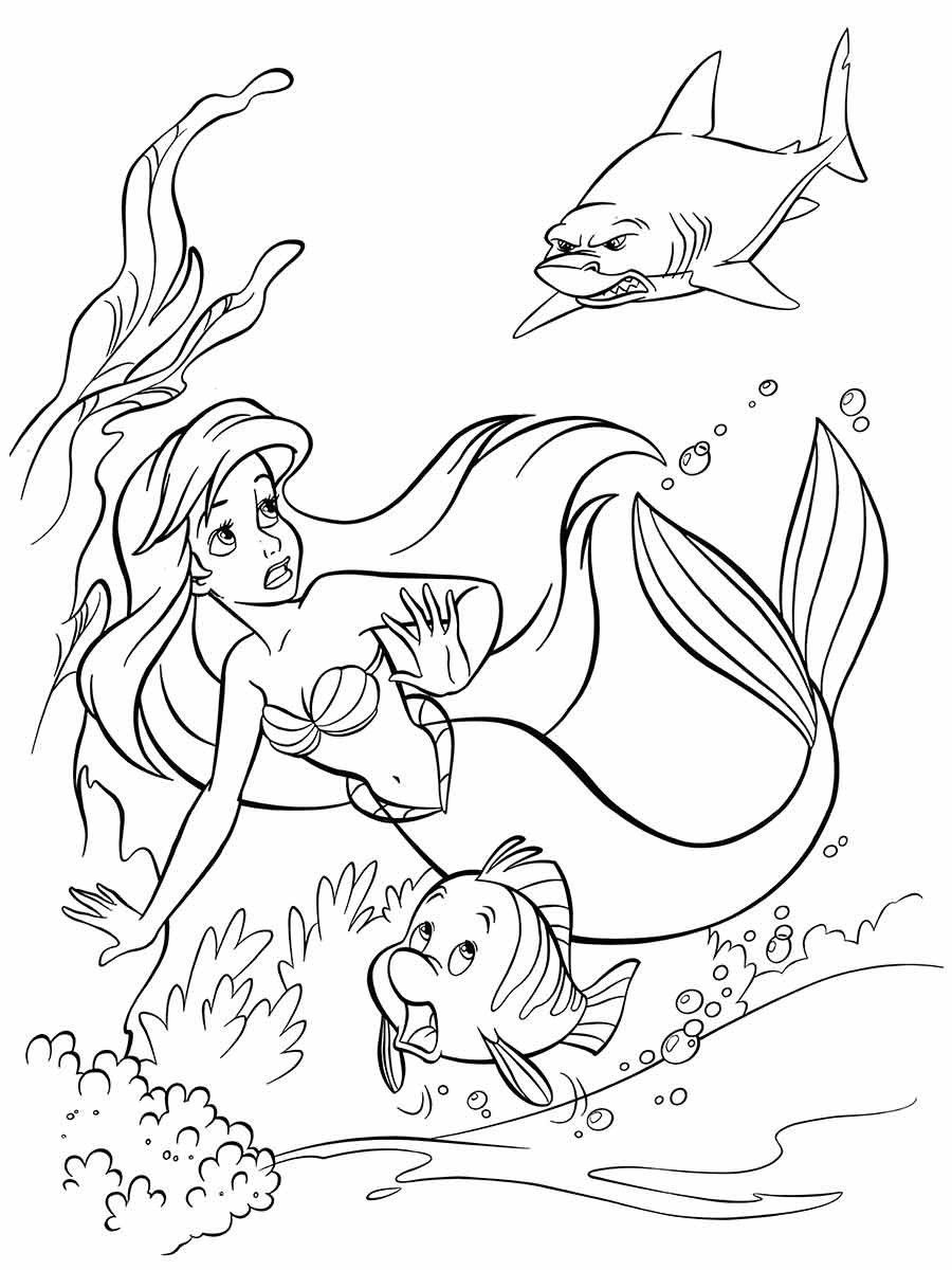 Ariel Coloring Page (61)