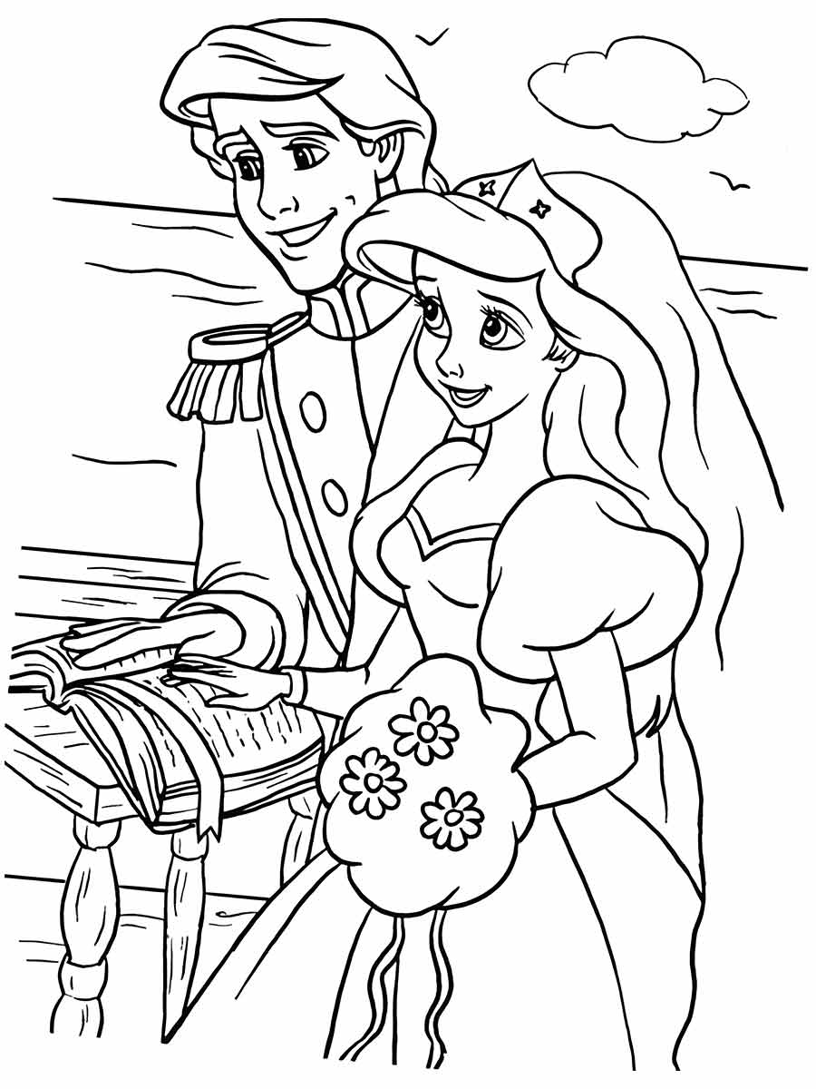 Ariel Coloring Page (63)