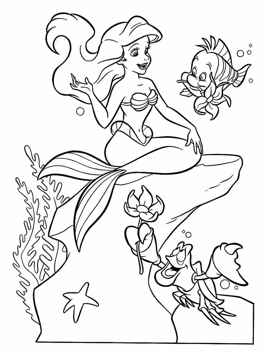 Ariel Coloring Page (64)