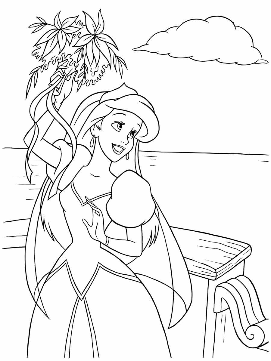 Ariel Coloring Page (66)