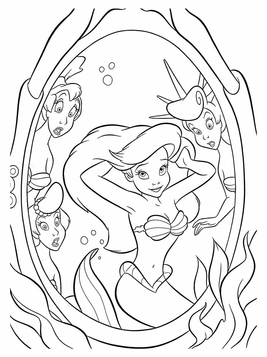 Ariel Coloring Page (69)