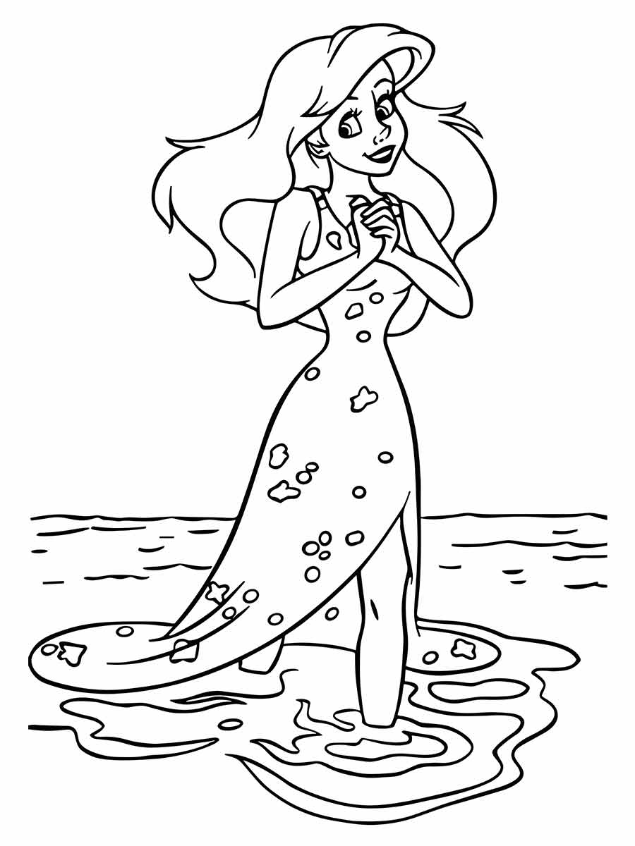 Ariel Coloring Page (70)