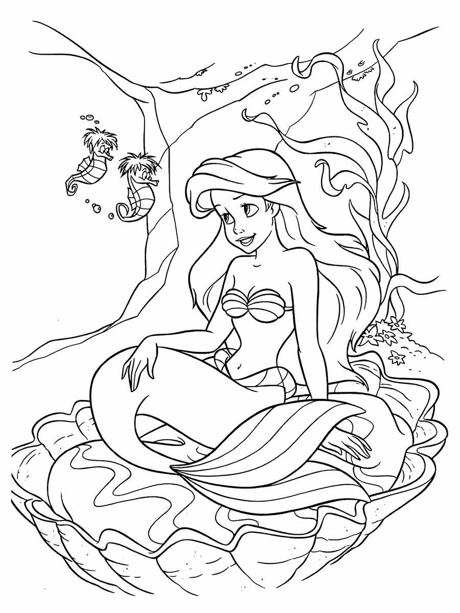 Ariel Coloring Page (77)