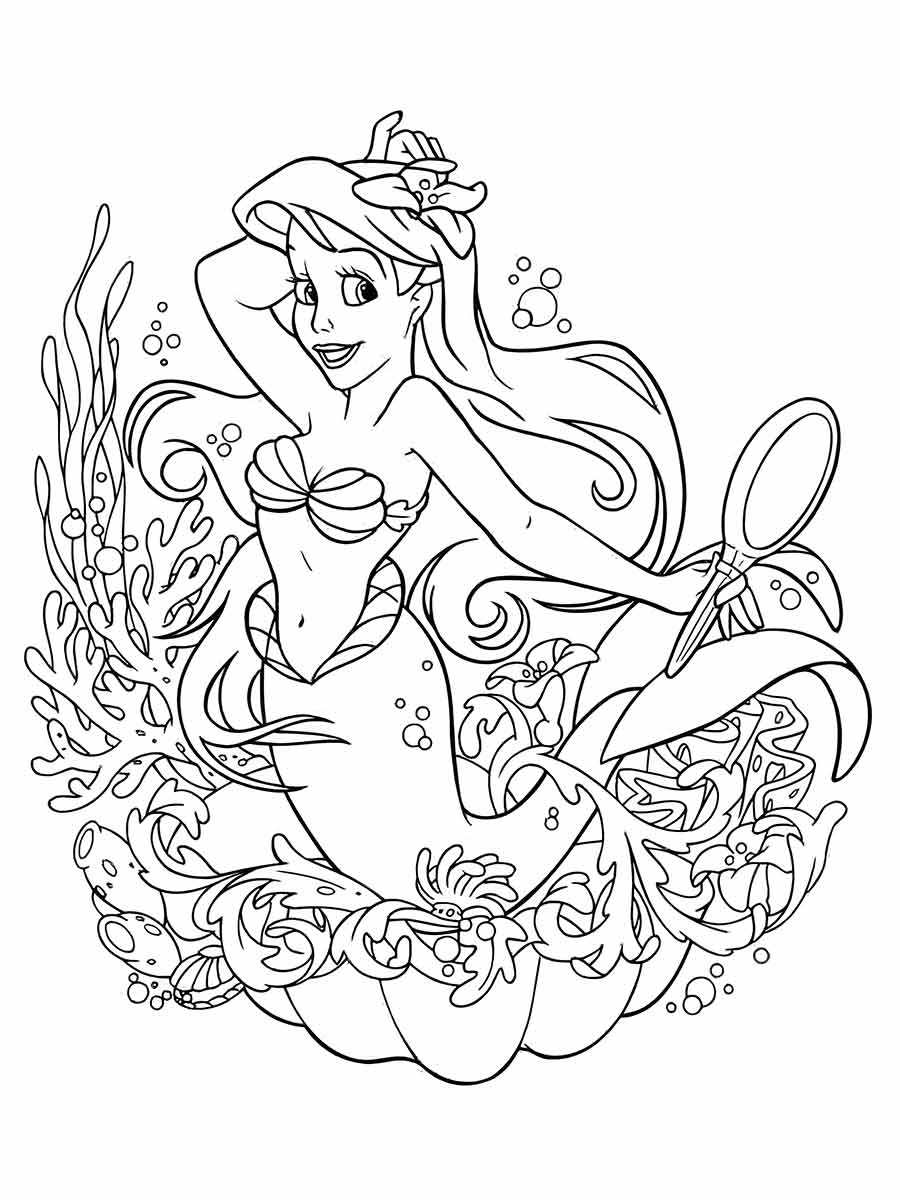 Ariel Coloring Page (78)