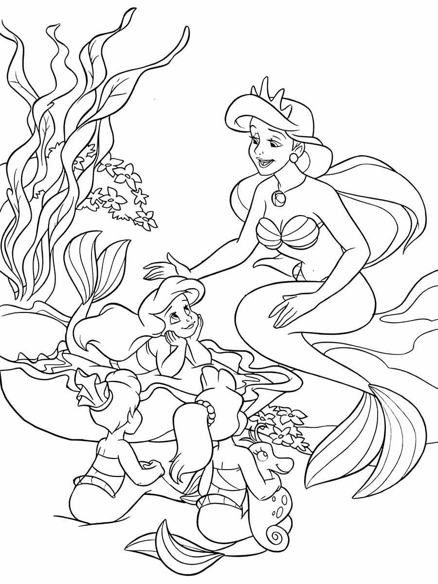 Ariel Coloring Page (81)