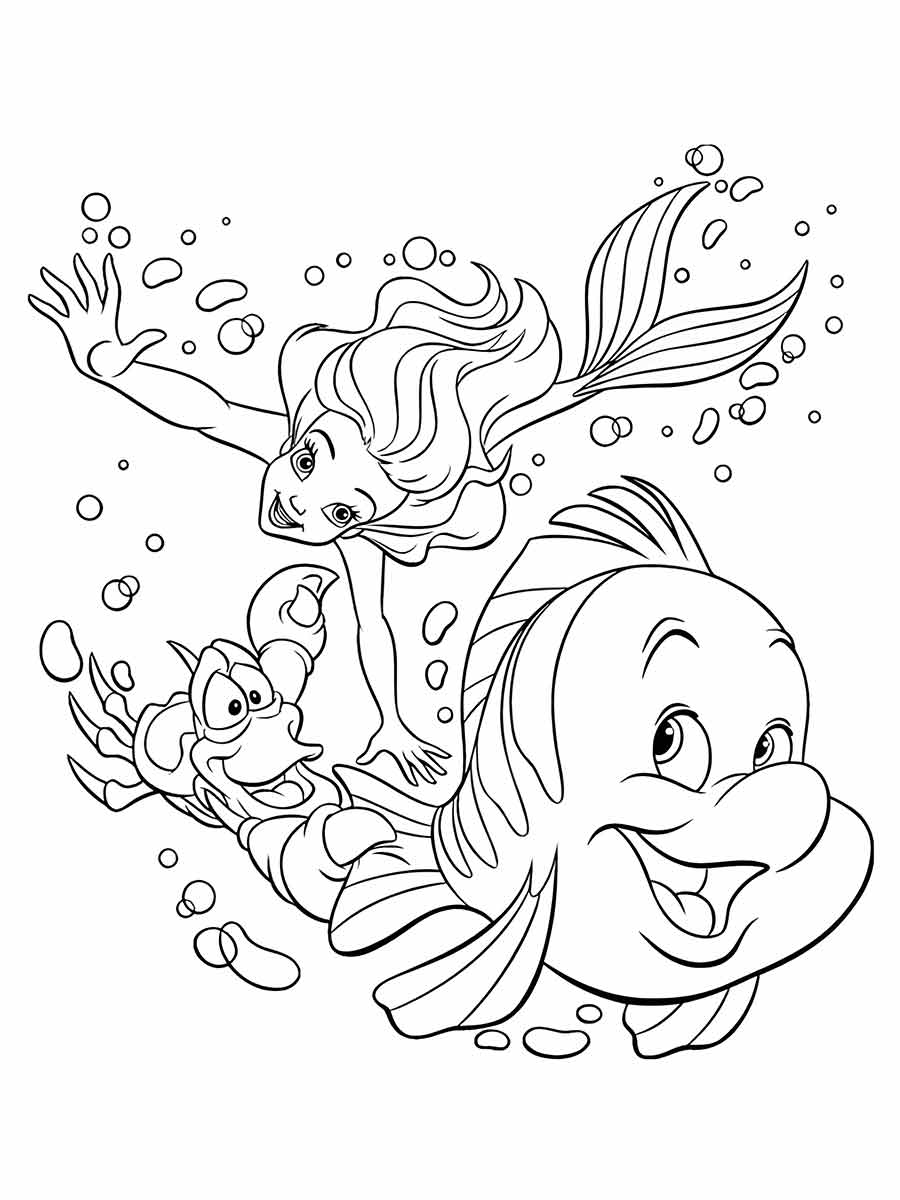 Ariel Coloring Page (86)