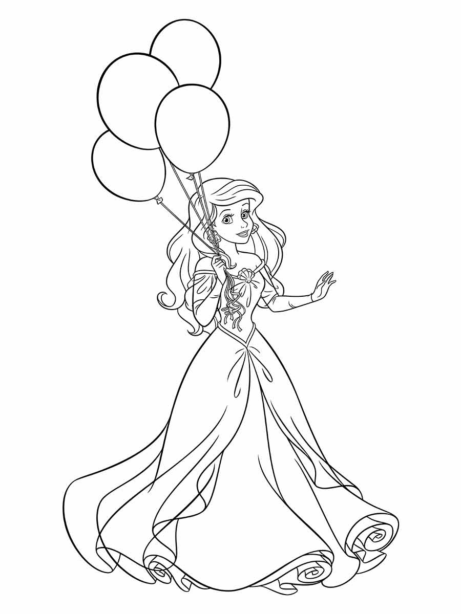 Ariel Coloring Page (9)