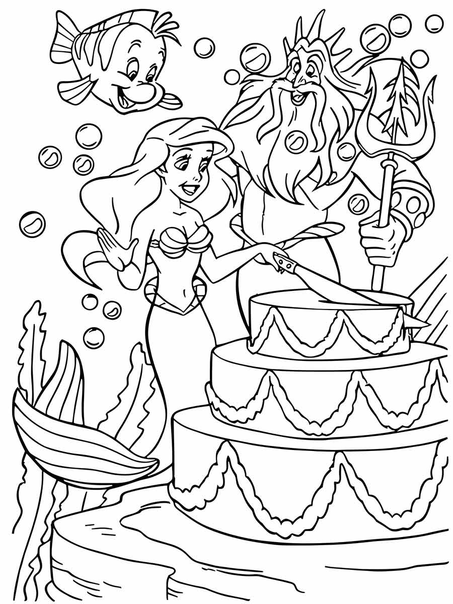 Ariel Coloring Page (96)