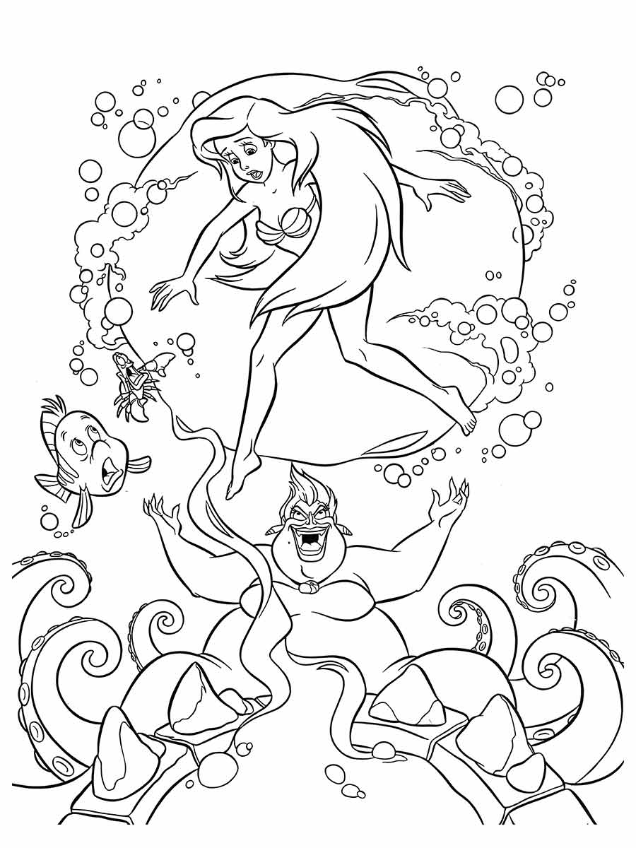 Ariel Coloring Page (97)