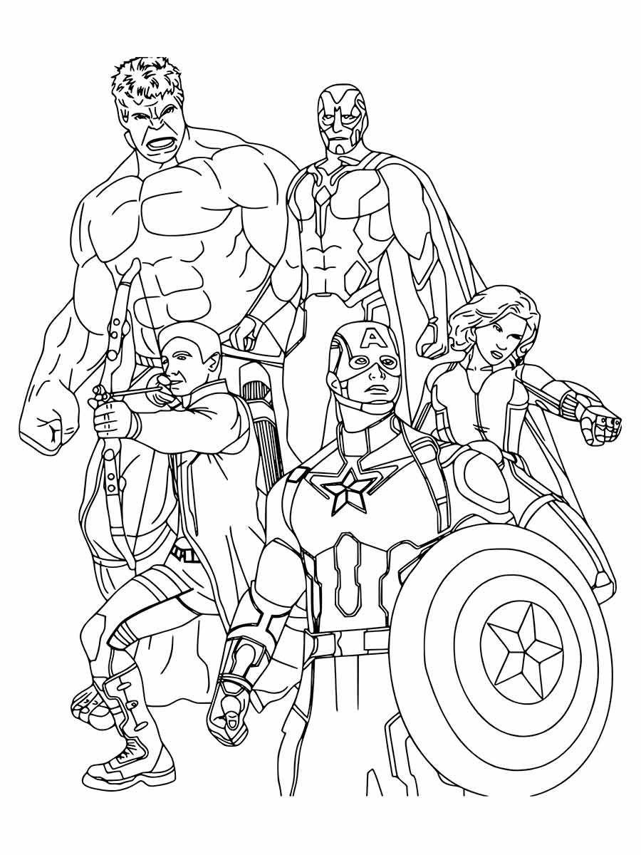 Avengers coloring page (12)