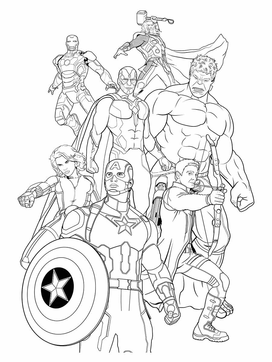 Avengers coloring page (14)