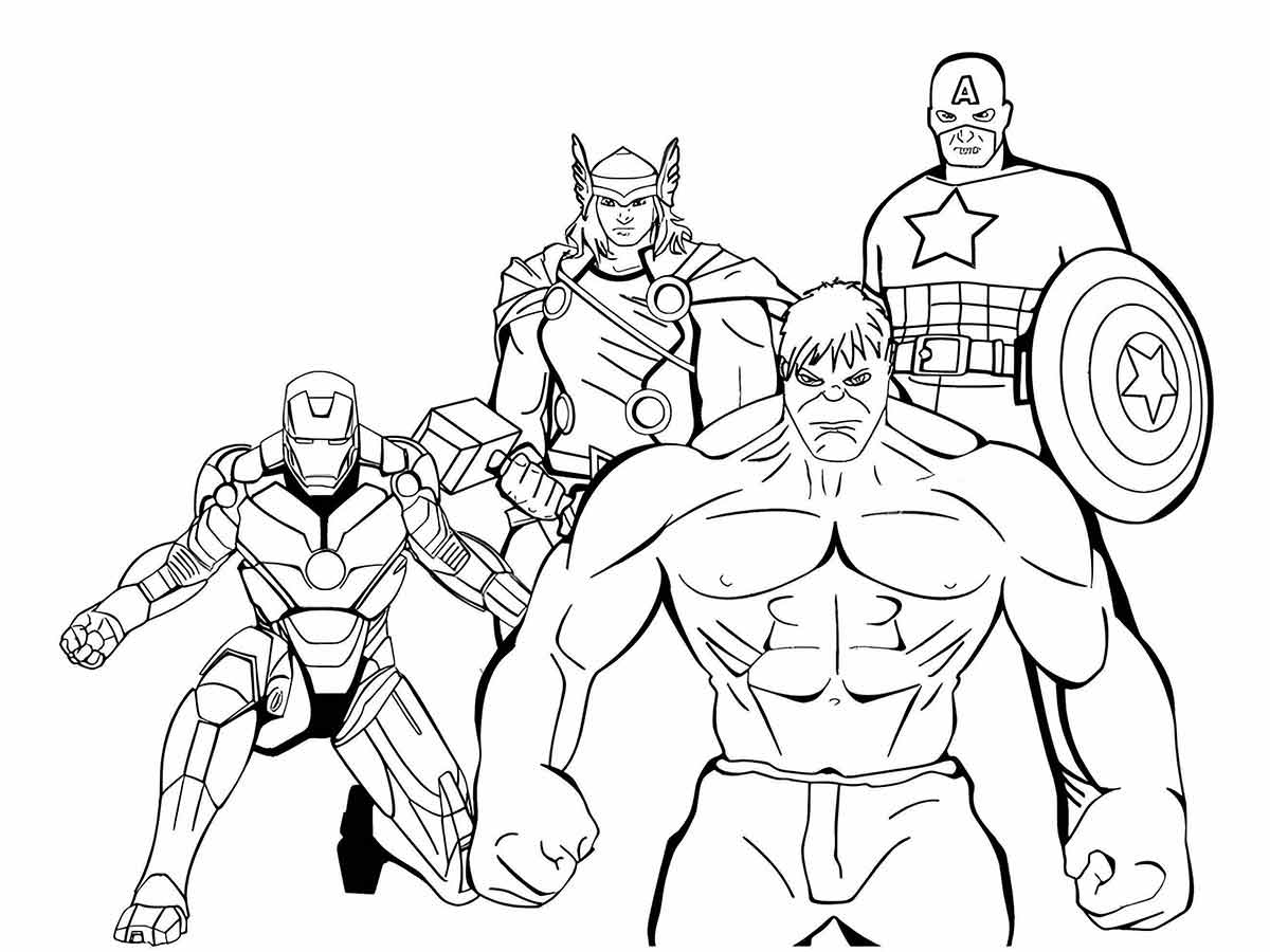 Avengers coloring page (8)