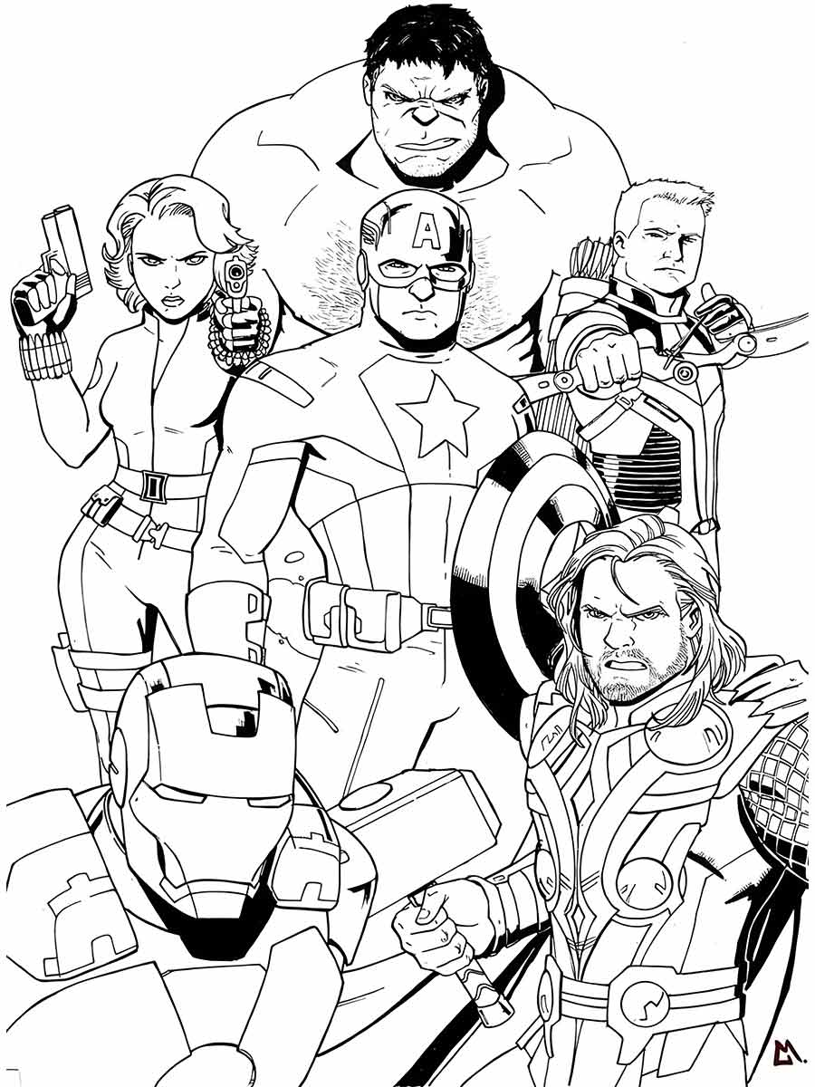 Avengers coloring page (9)