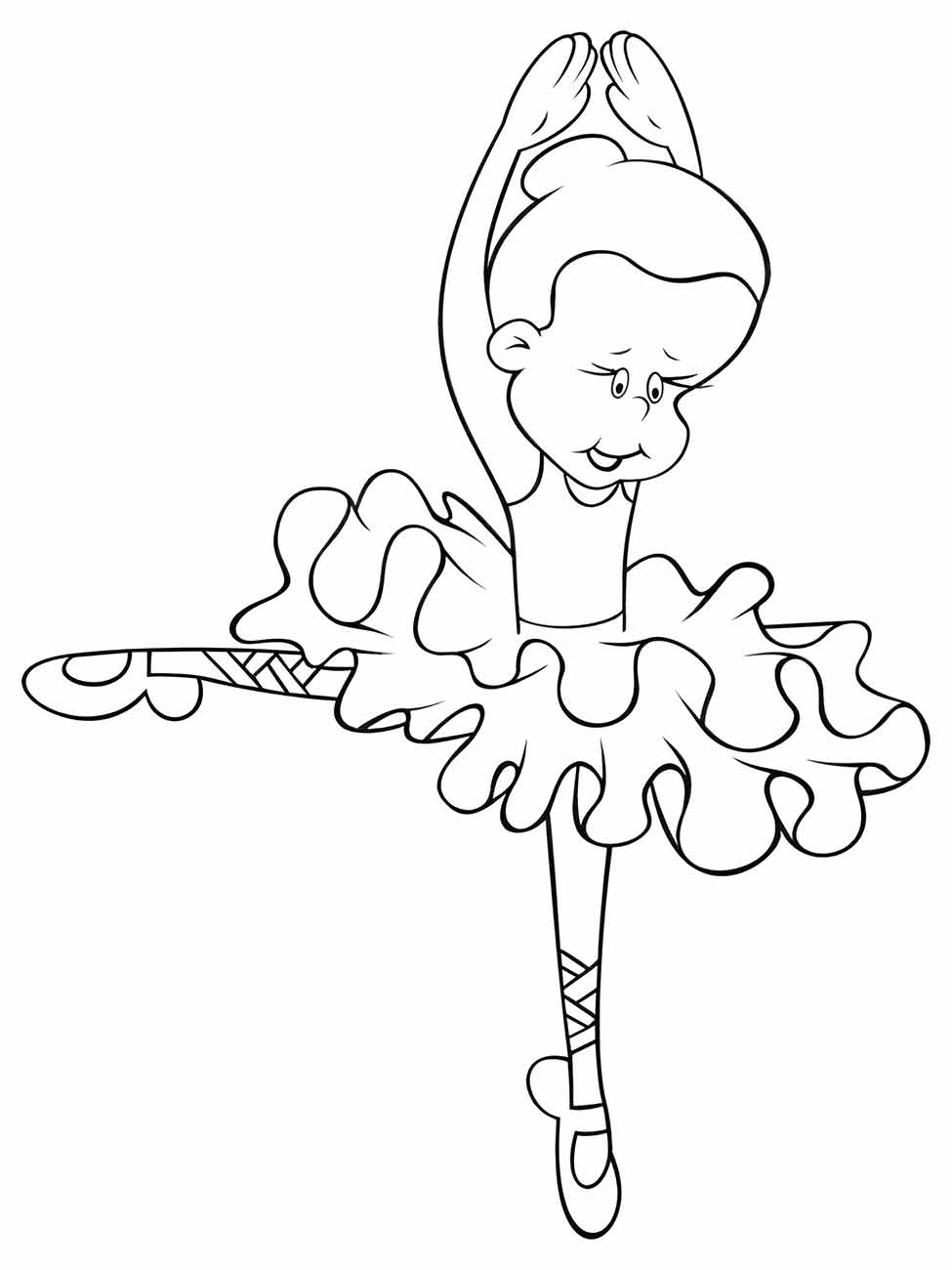 Ballerinas coloring page (10)