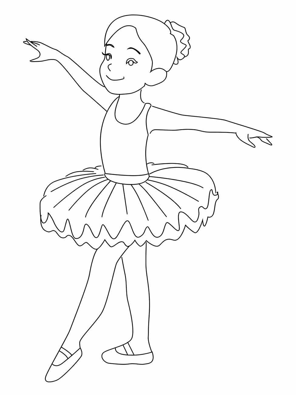 Ballerinas coloring page (15)