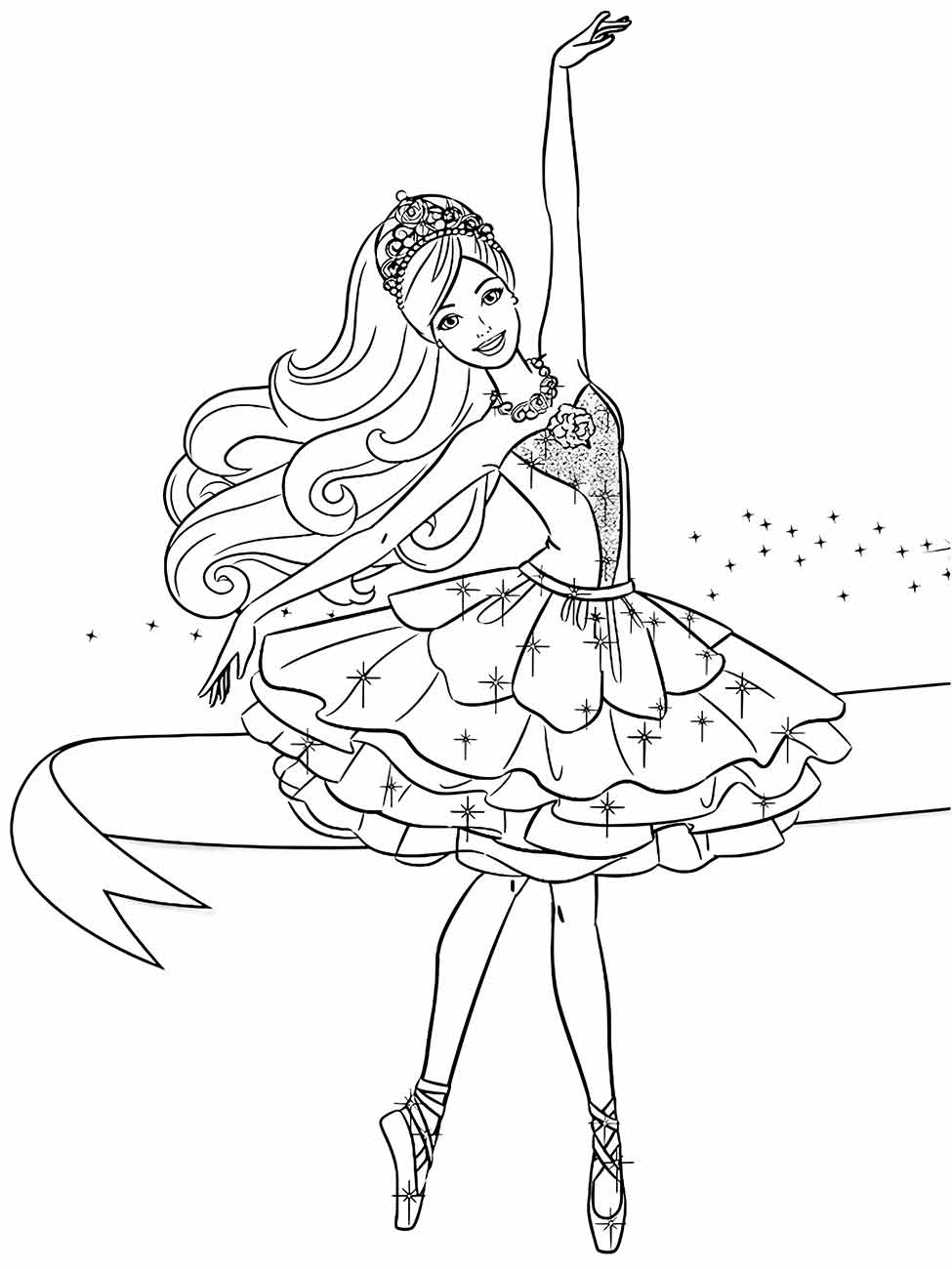 Ballerinas coloring page (18)