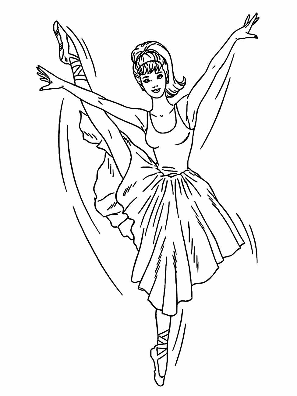 Ballerinas coloring page (19)