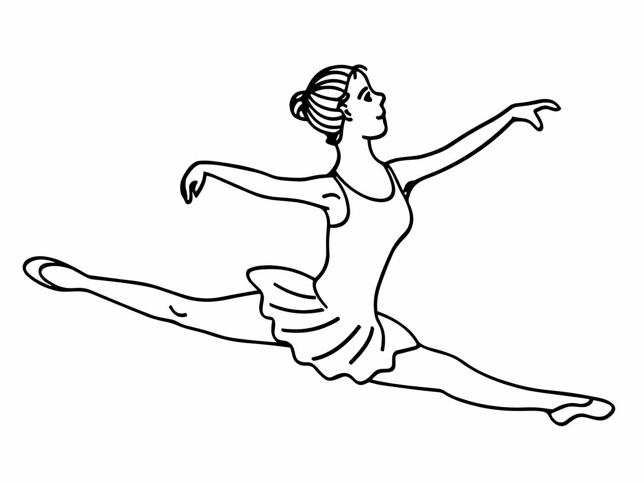 Ballerinas coloring page (20)