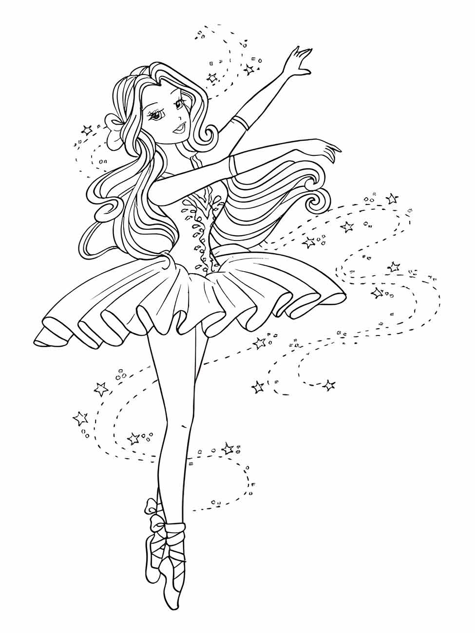 Ballerinas coloring page (21)