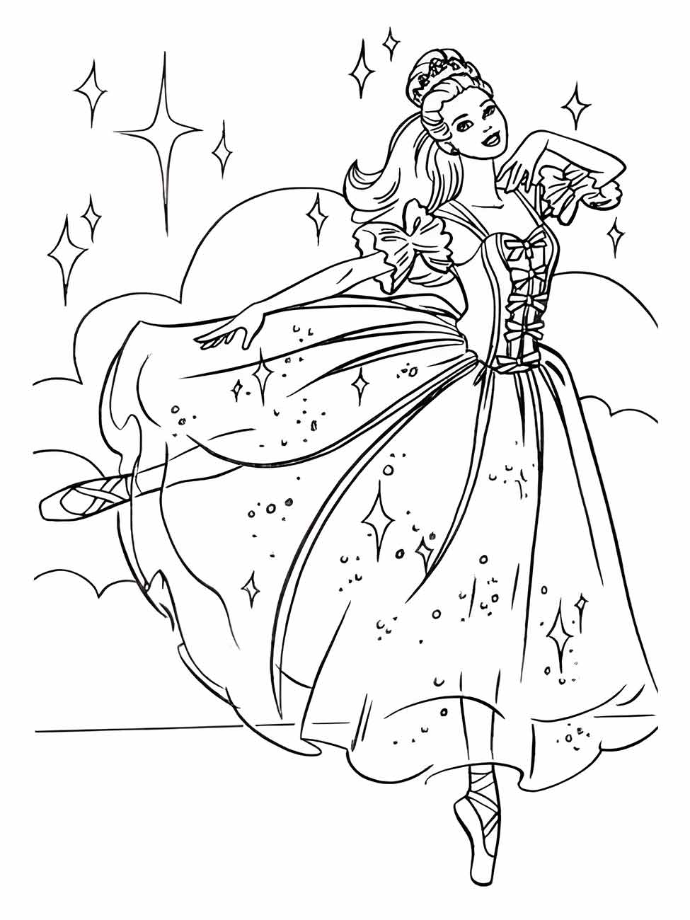 Ballerinas coloring page (22)