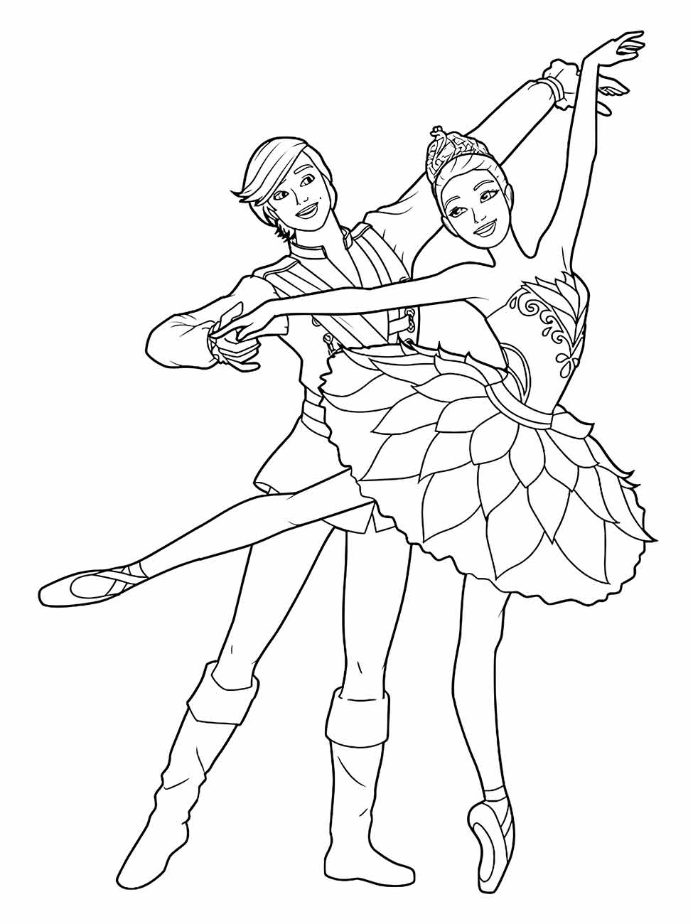 Ballerinas coloring page (24)