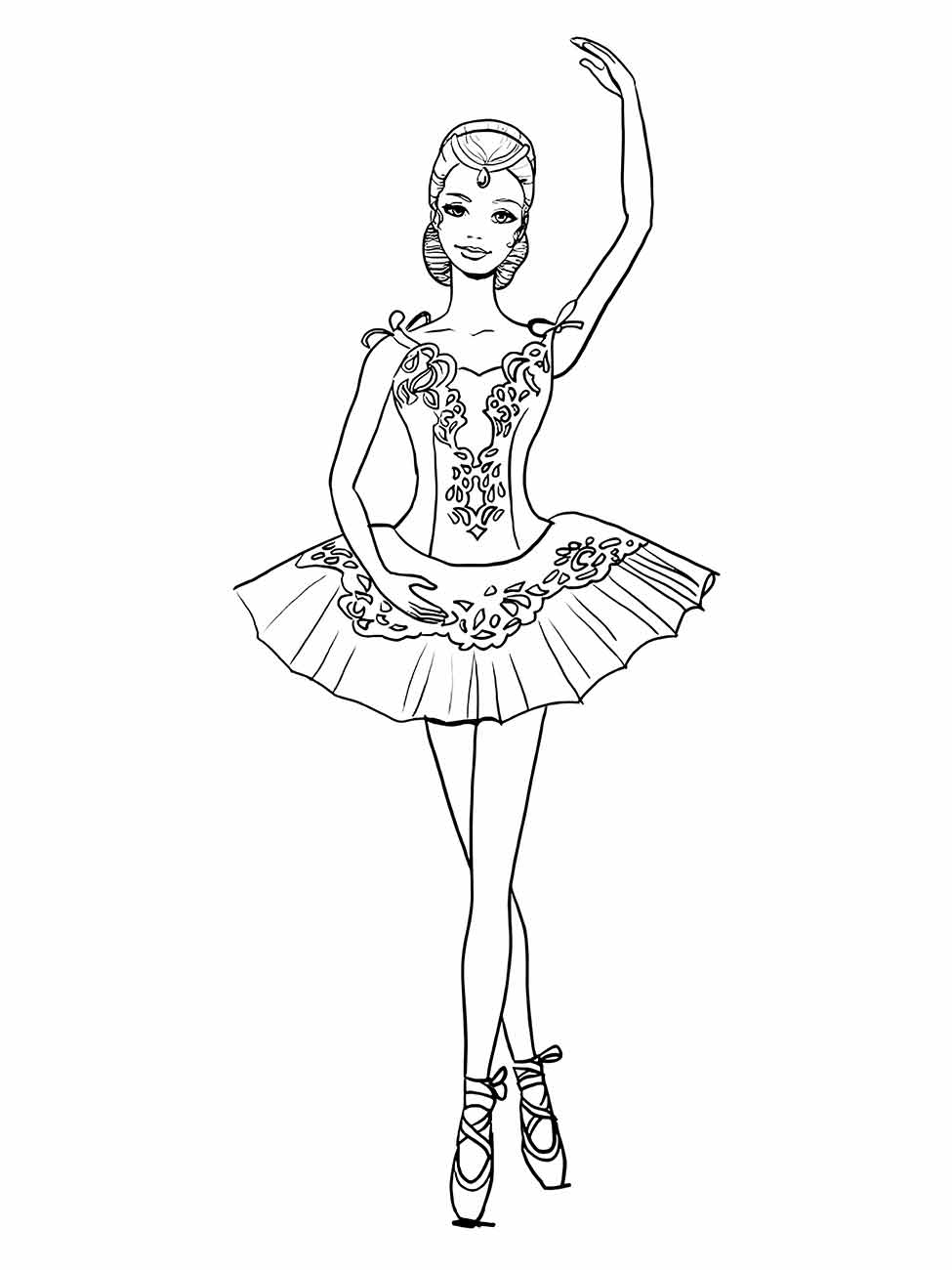 Ballerinas coloring page (5)