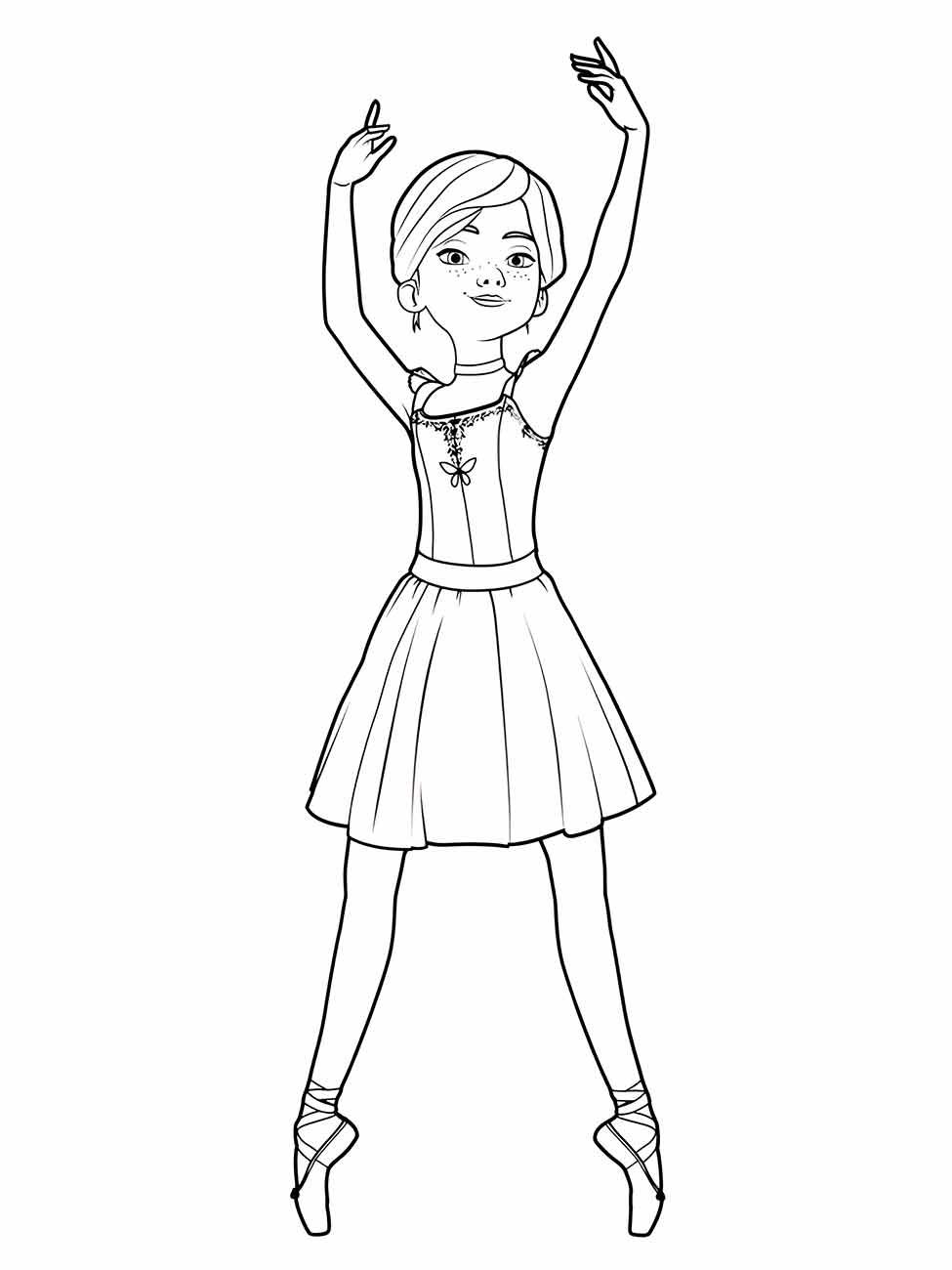 Ballerinas coloring page (7)