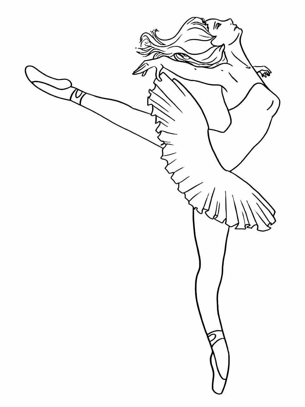 Ballerinas coloring page (9)