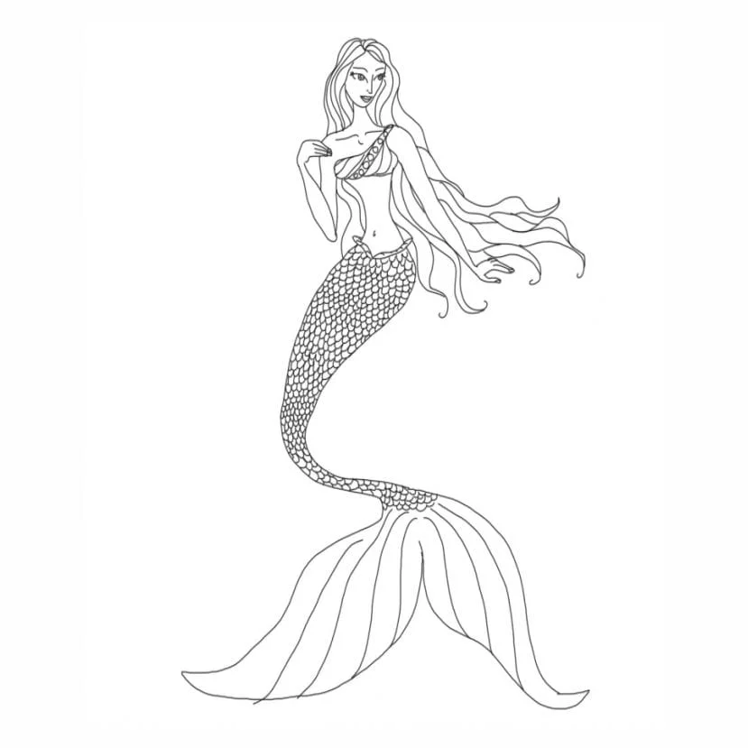 Barbie Mermaid coloring page (12)