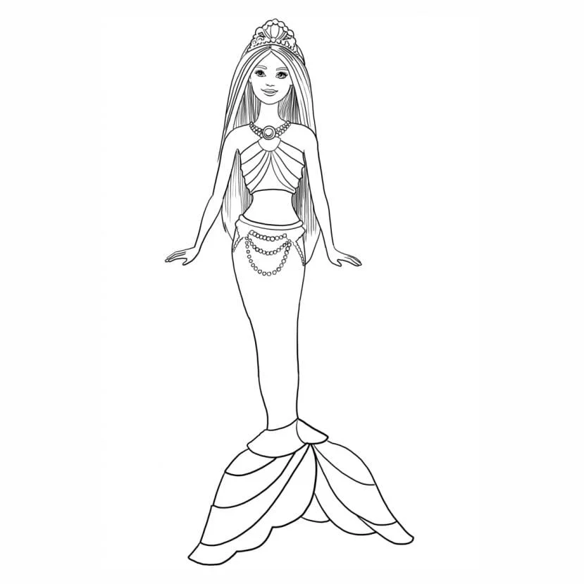 Barbie Mermaid coloring page (13)