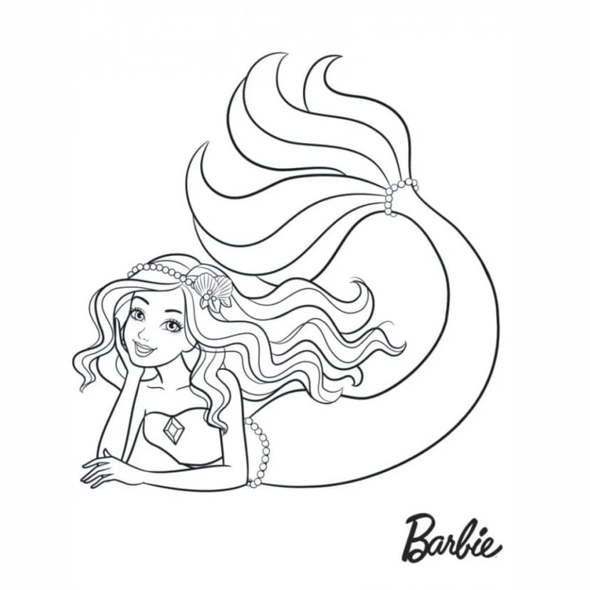 Barbie Mermaid coloring page (16)