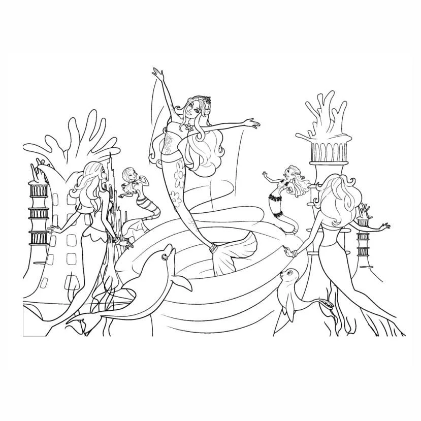 Barbie Mermaid coloring page (22)