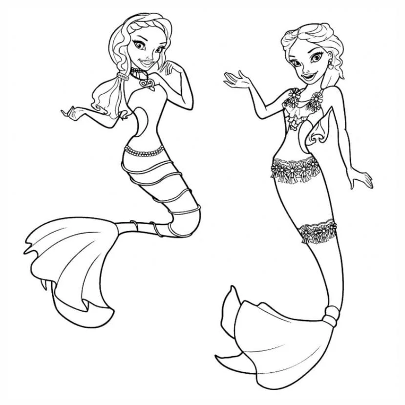 Barbie Mermaid coloring page (23)