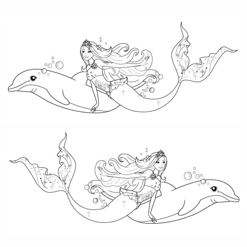 Barbie Mermaid coloring page (25)