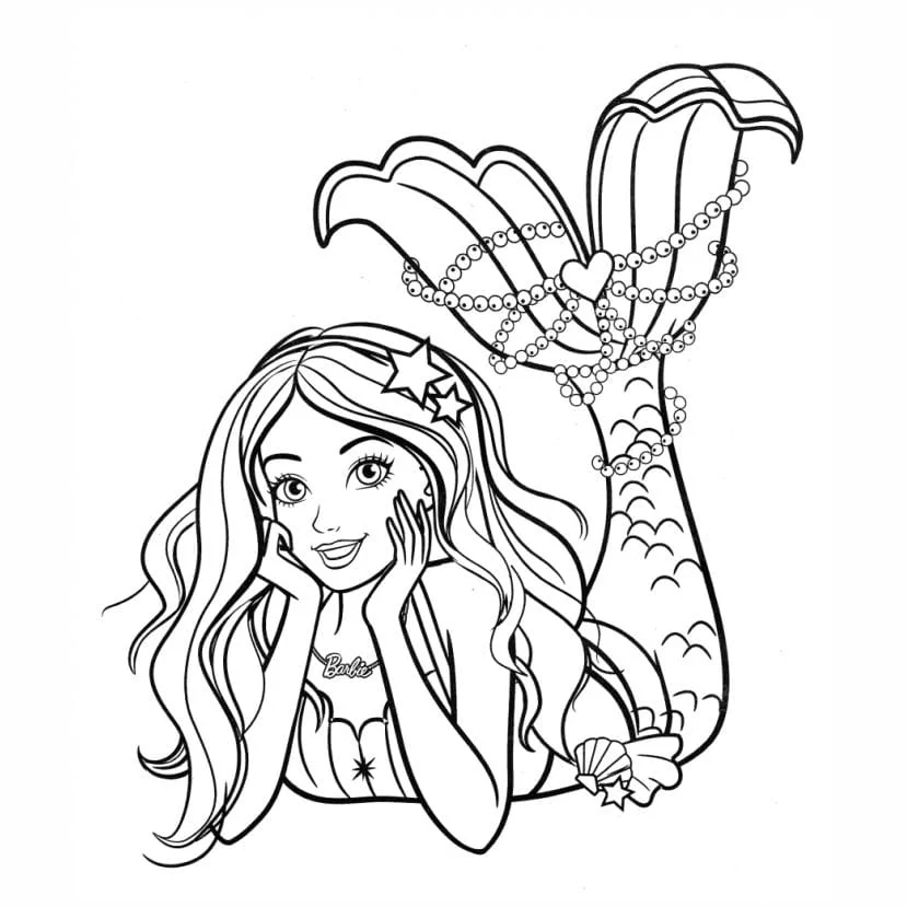 Barbie Mermaid coloring page (5)