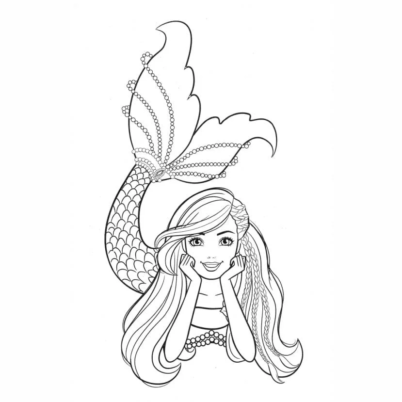 Barbie Mermaid coloring page (7)