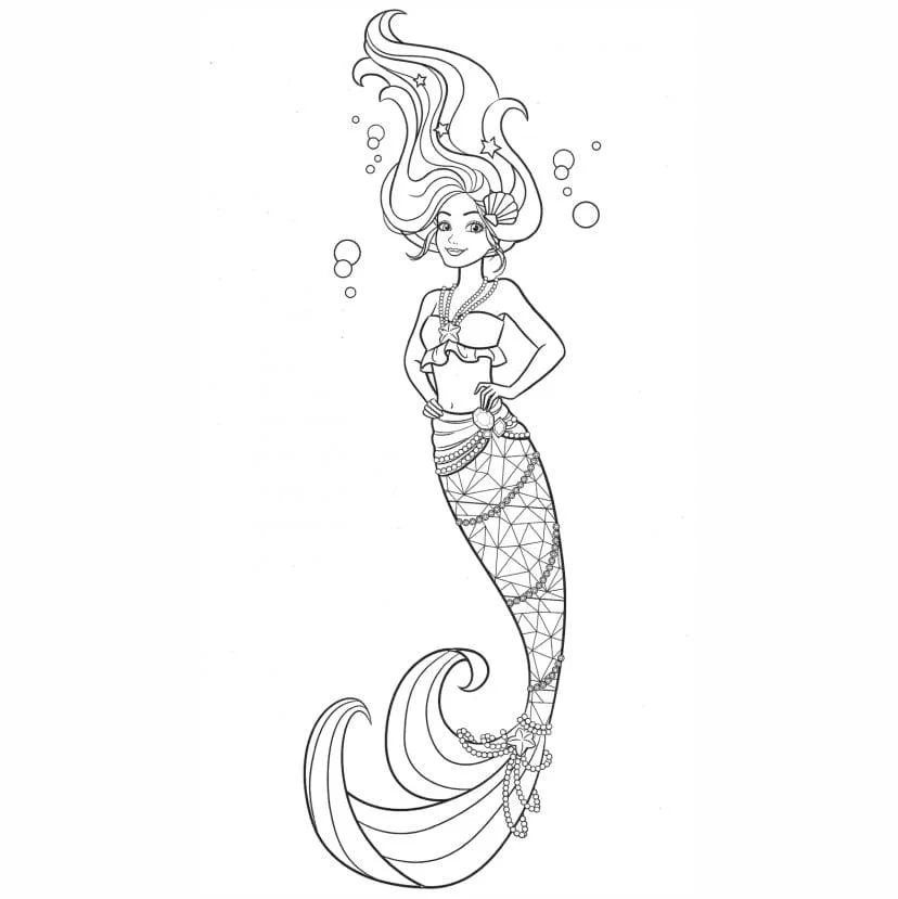 Barbie Mermaid coloring page (8)