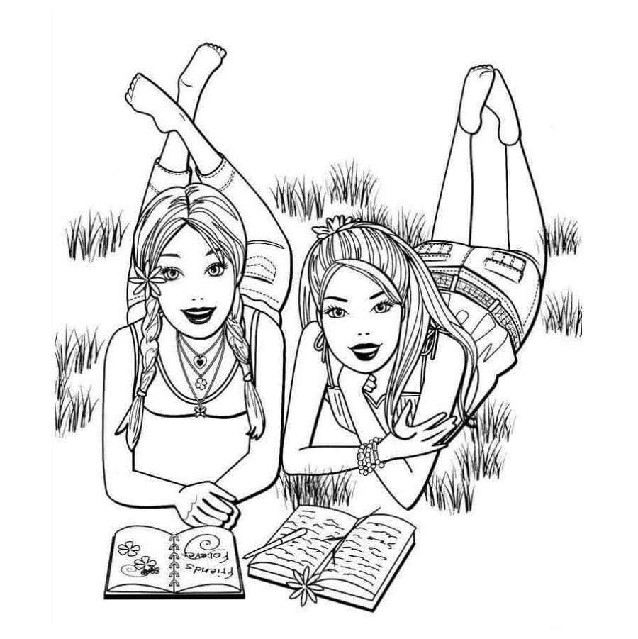 Barbie coloring page (1)